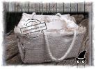 Clay Bags with Burlap Jute Hessian and Flowers
