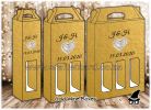 Wine, Boxes, Gold, Wedding, Decor, Gift, Favour, Bottle, Boxes